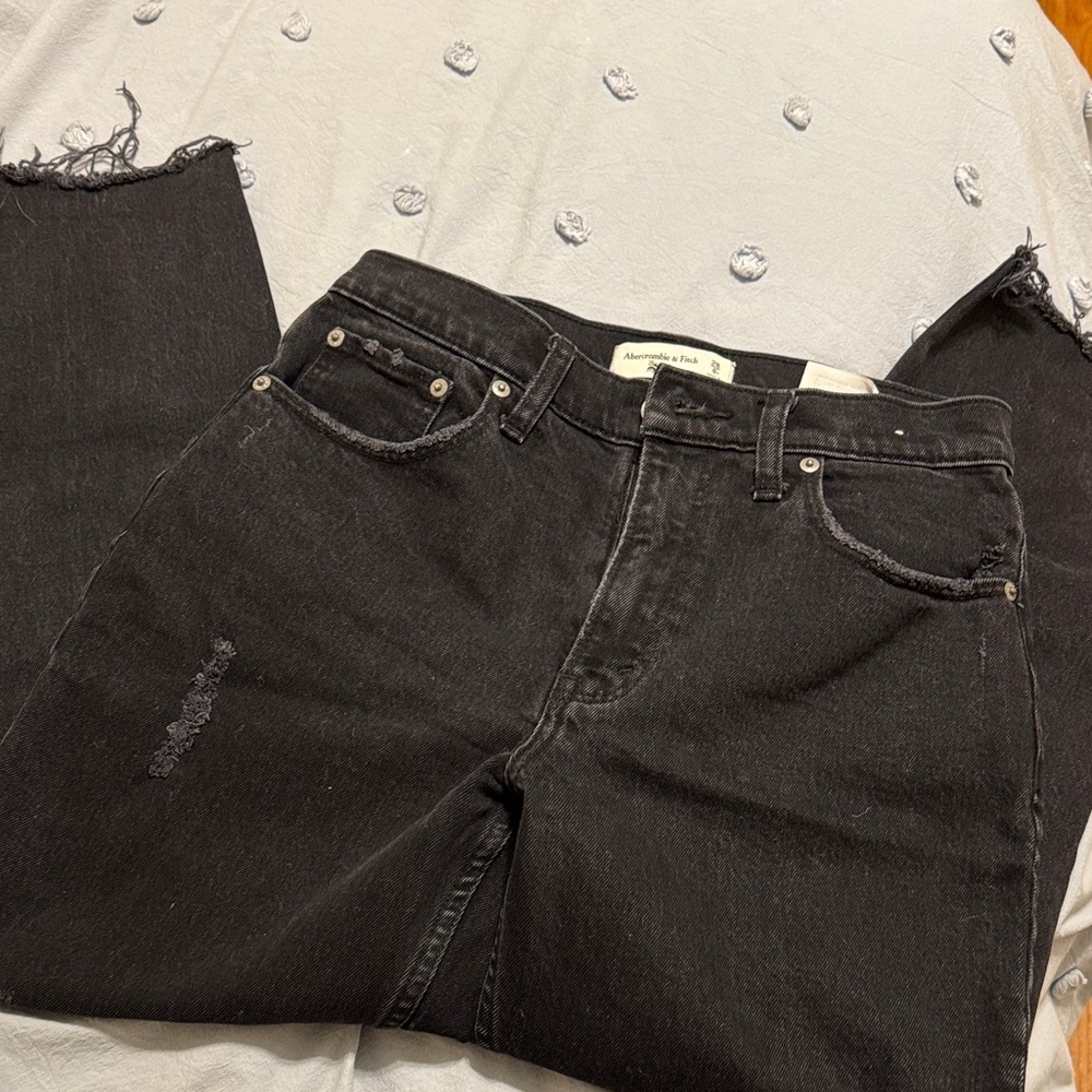 Black Curve Love Mom Jeans